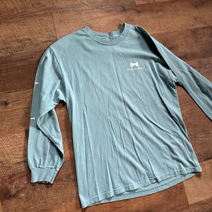 Women's Simply Southern Long Sleeve Tee M Teal White